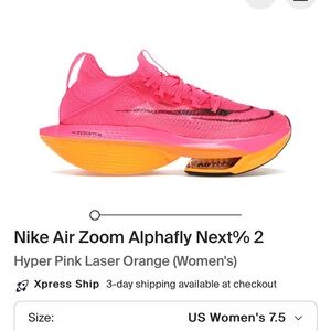 Nike Air Zoom Alphafly Next% 2 - Hyper neon pink
